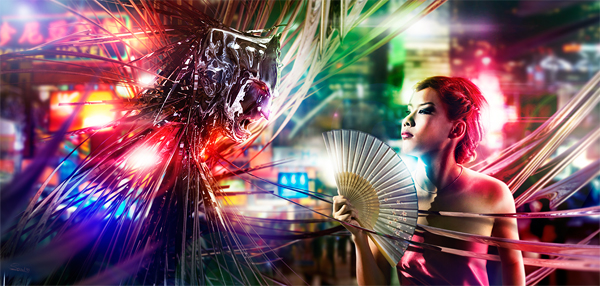 The Ifrit 4k-动感街头拿扇子的女人---酷图编号9