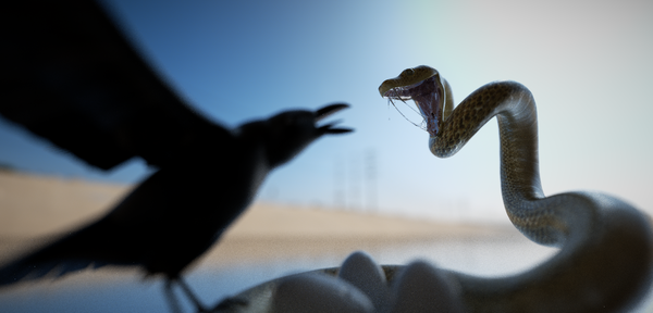 欧美Jelousy蛇鹰大战插画---酷图编号3