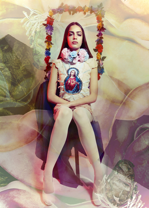 Madonna vestida de flores visita el infierno人像---酷图编号4