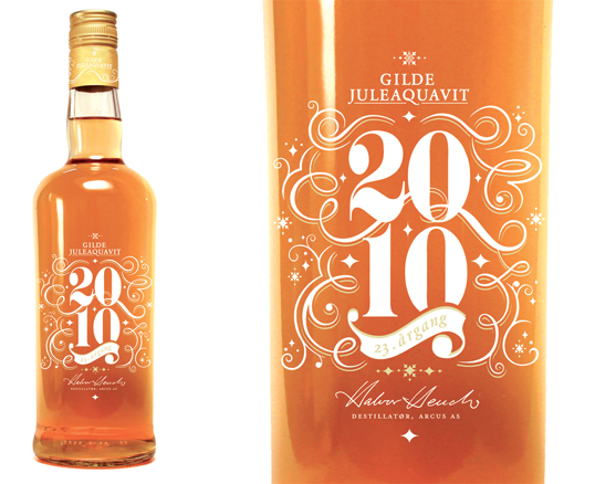 意大利Ekstra Modnet Gilde Juleaquavit酒包装---酷图编号2