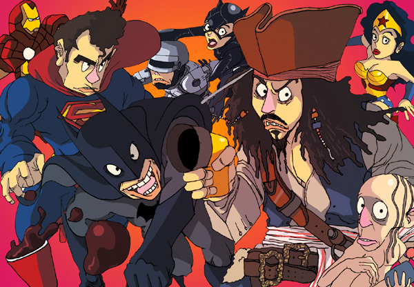 国外2011 Recent personal workT恤服饰印花插画欣赏---酷图编号5