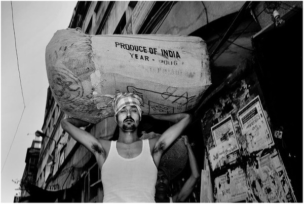 印度建筑工人-WORKERS IN INDIA 人物黑白肖像---酷图编号23