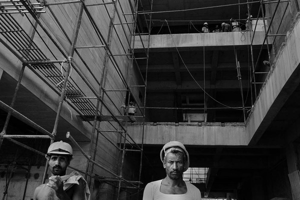 印度建筑工人-WORKERS IN INDIA 人物黑白肖像---酷图编号19