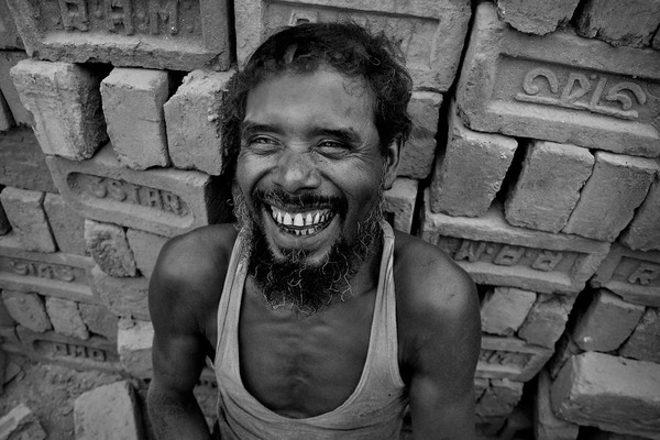 印度建筑工人-WORKERS IN INDIA 人物黑白肖像---酷图编号18