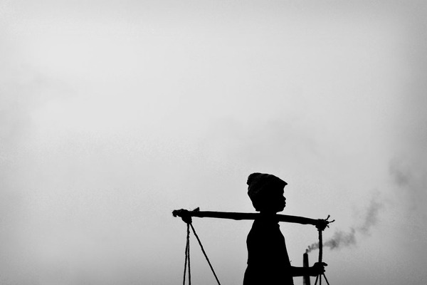 印度建筑工人-WORKERS IN INDIA 人物黑白肖像---酷图编号15