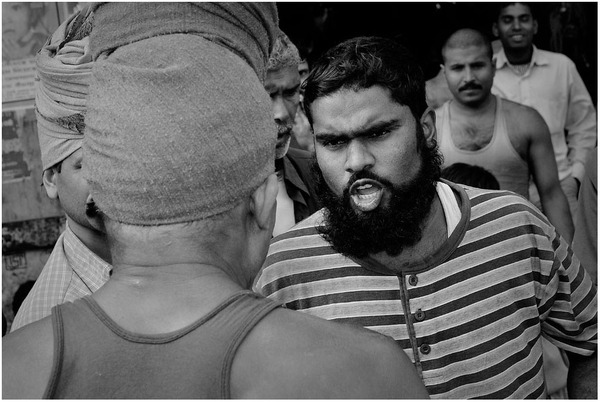 印度建筑工人-WORKERS IN INDIA 人物黑白肖像---酷图编号7