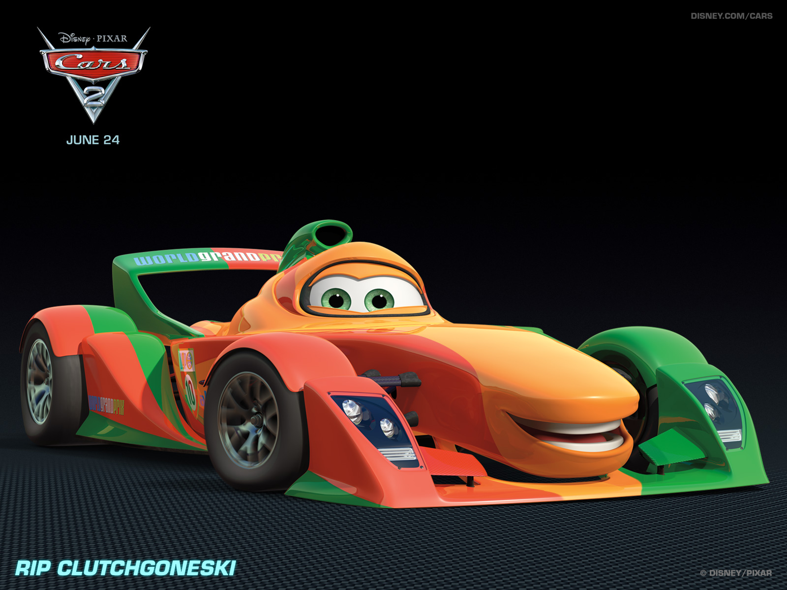 美国2011动画冒险喜剧3D卡通电影《赛车总动员2Cars 2》高清晰海报壁纸---酷图编号43