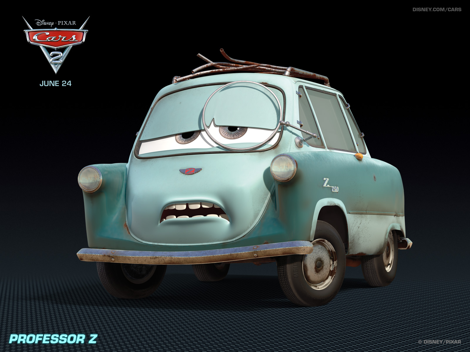 美国2011动画冒险喜剧3D卡通电影《赛车总动员2Cars 2》高清晰海报壁纸---酷图编号41