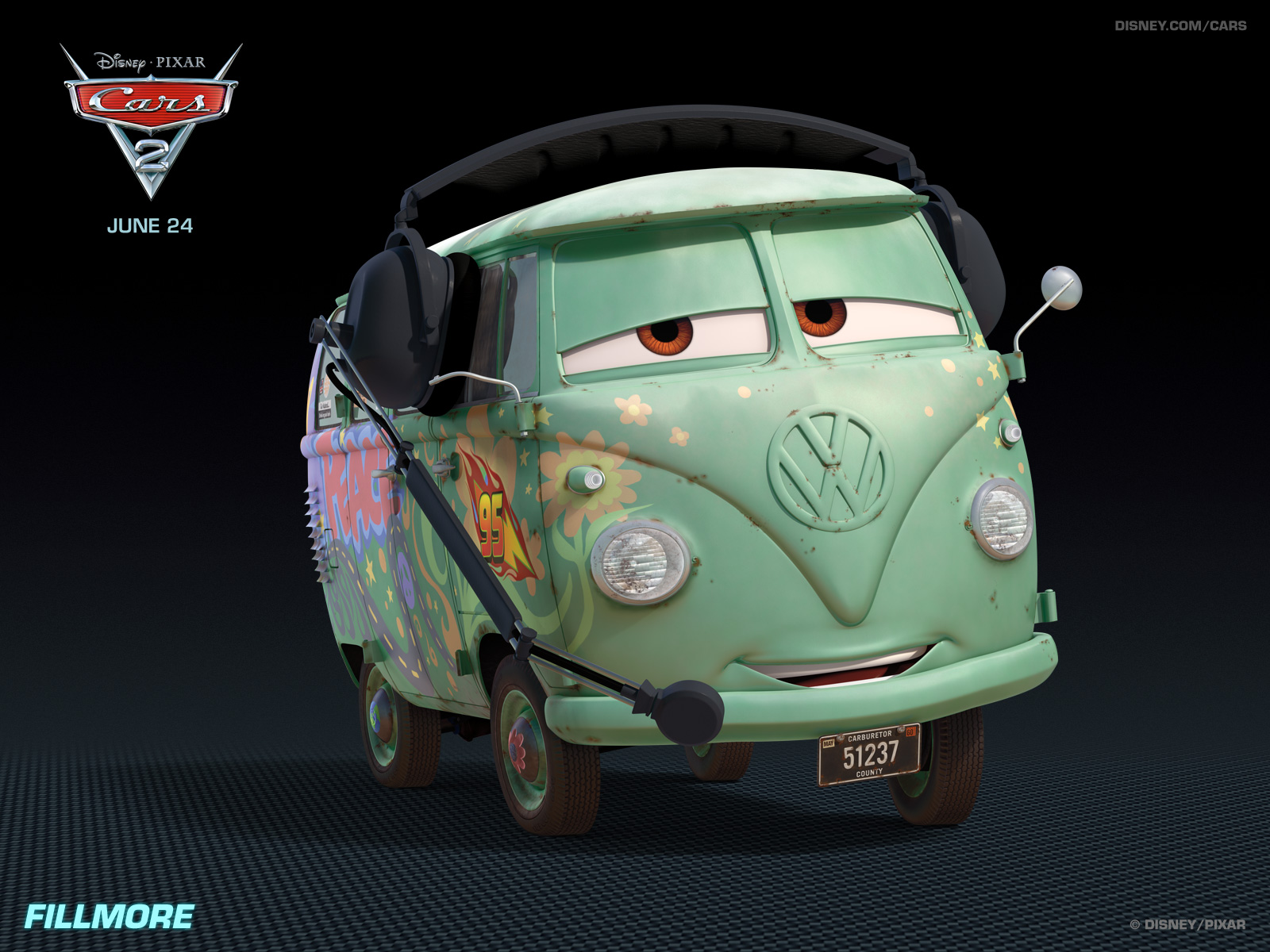 美国2011动画冒险喜剧3D卡通电影《赛车总动员2Cars 2》高清晰海报壁纸---酷图编号38