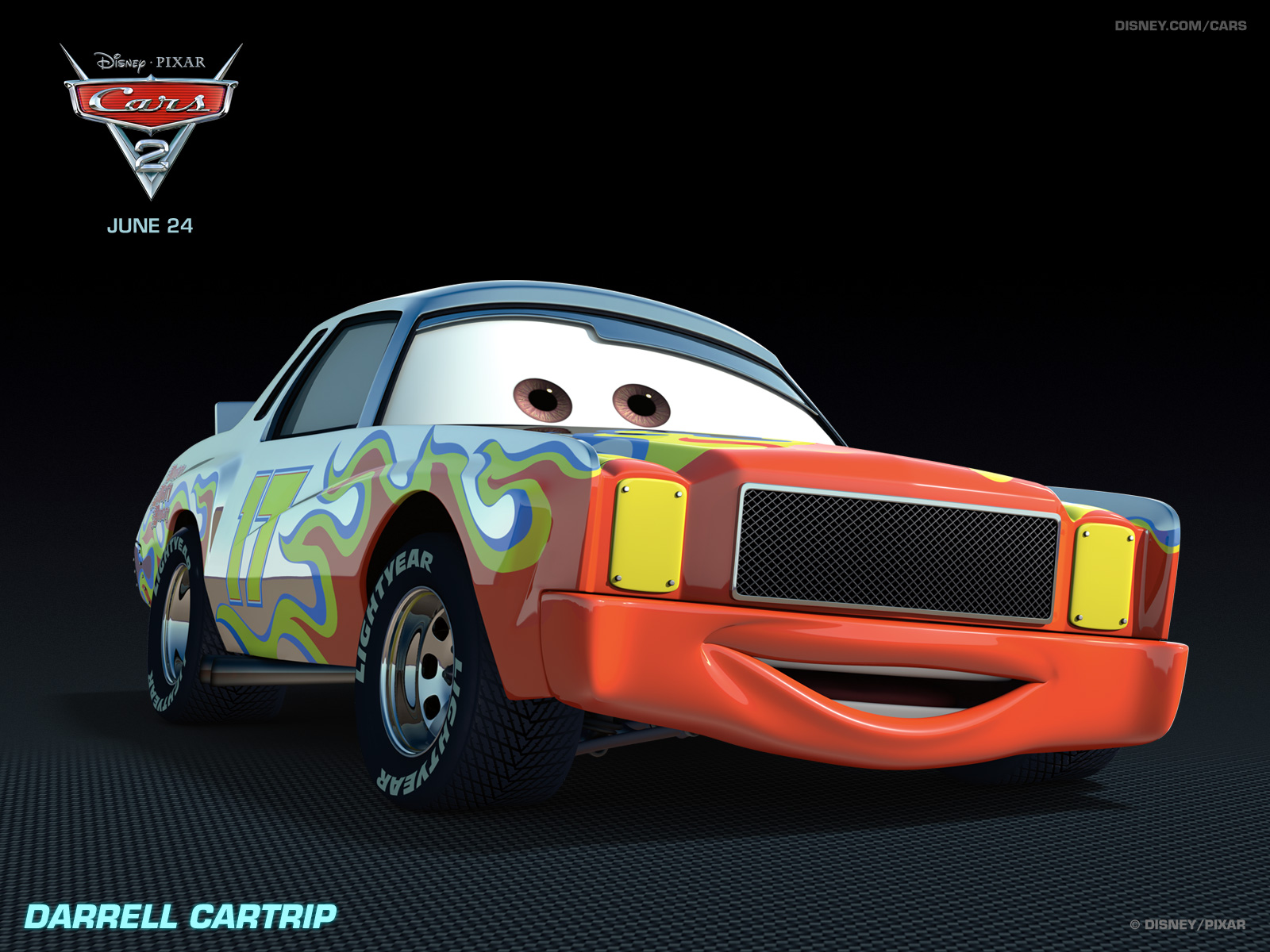 美国2011动画冒险喜剧3D卡通电影《赛车总动员2Cars 2》高清晰海报壁纸---酷图编号16