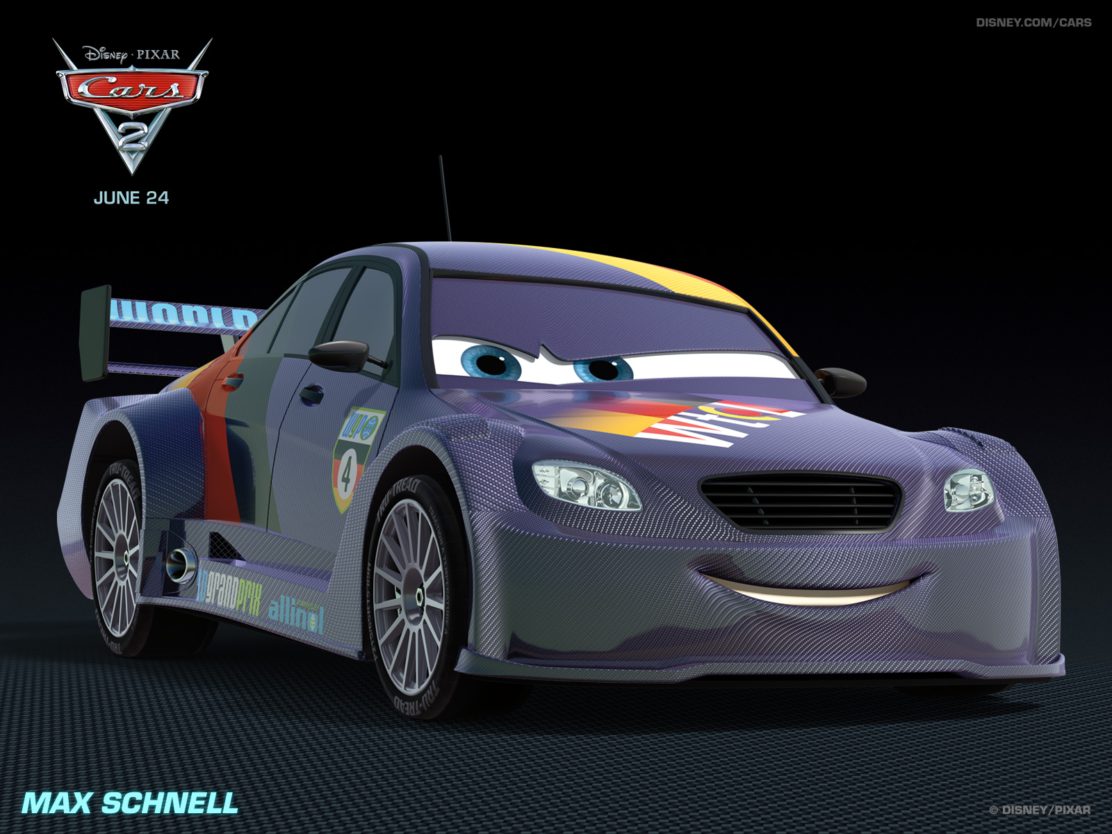 美国2011动画冒险喜剧3D卡通电影《赛车总动员2Cars 2》高清晰海报壁纸---酷图编号10