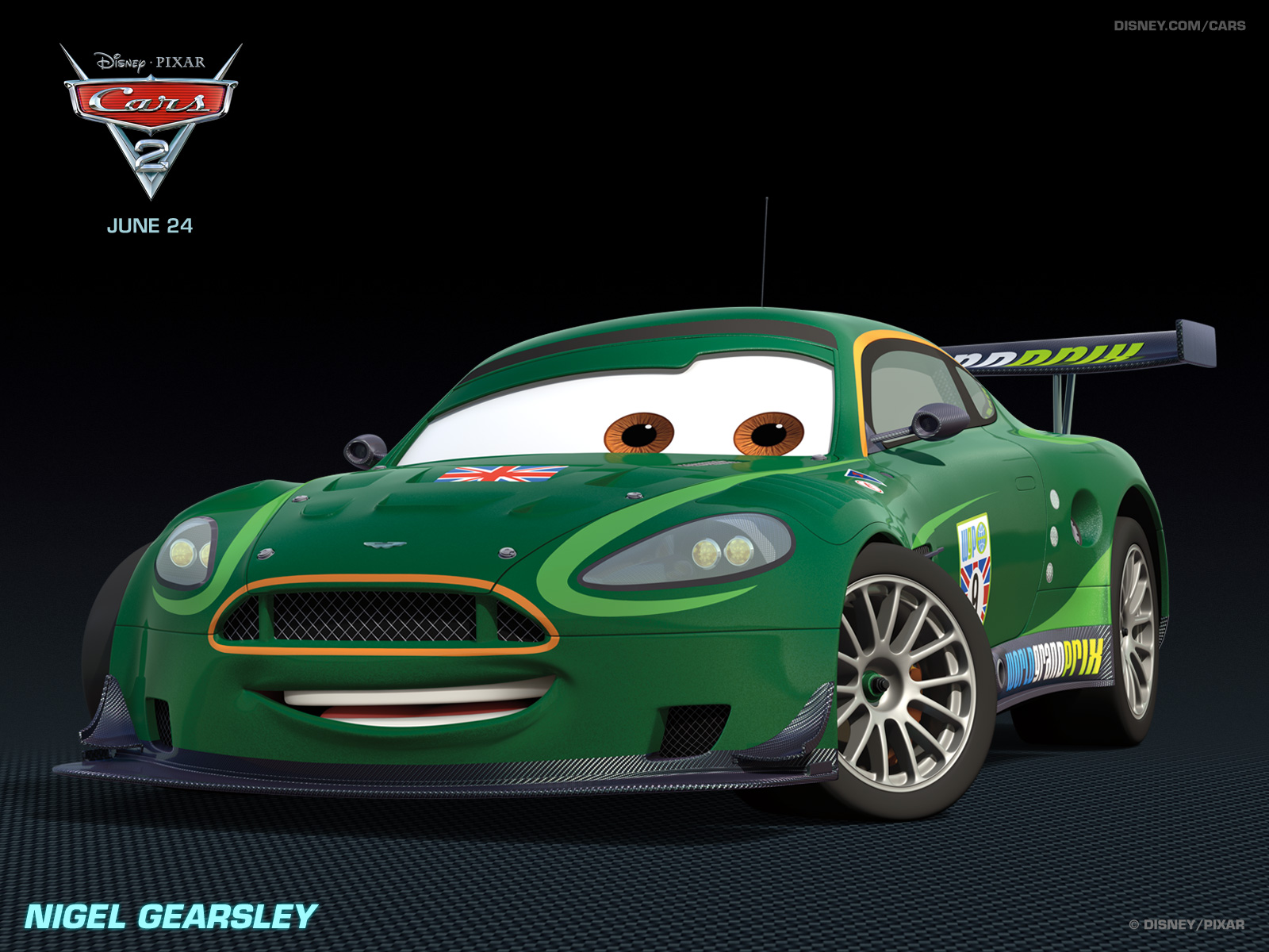 美国2011动画冒险喜剧3D卡通电影《赛车总动员2Cars 2》高清晰海报壁纸---酷图编号9