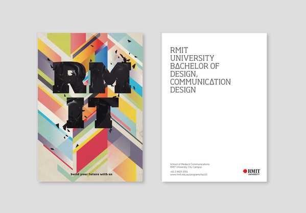 皇家墨尔本理工大学-学士设计通信明信片设计-Promotional Postcards---酷图编号4