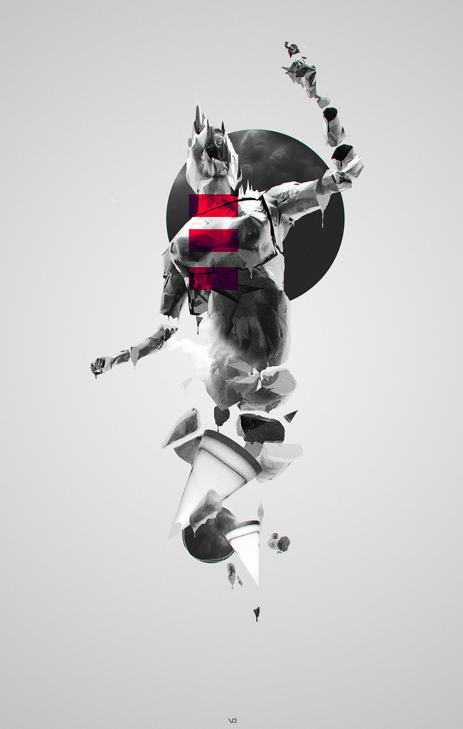 俄罗斯插画设计师Sergey Vlasov:非凡炫酷技法人像数码艺术插画---酷图编号22