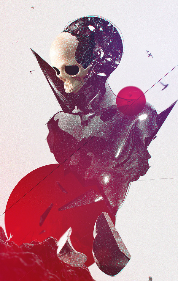 俄罗斯插画设计师Sergey Vlasov:非凡炫酷技法人像数码艺术插画---酷图编号3