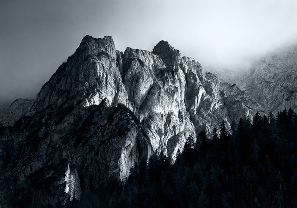 阿尔卑斯山Monochromatic Alps-黑白摄影---酷图编号4