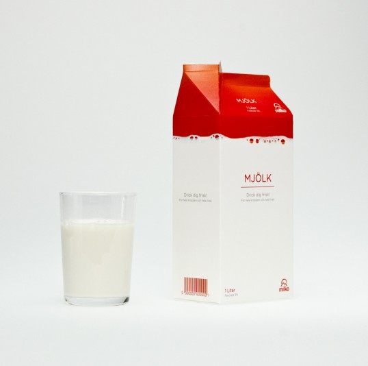 瑞典Milko米尔克斯科牛奶时尚彩色包装设计欣赏---酷图编号2