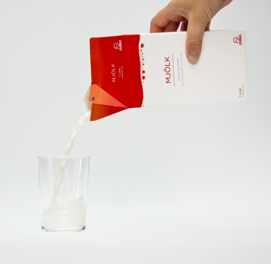 瑞典Milko米尔克斯科牛奶时尚彩色包装设计欣赏---酷图编号1