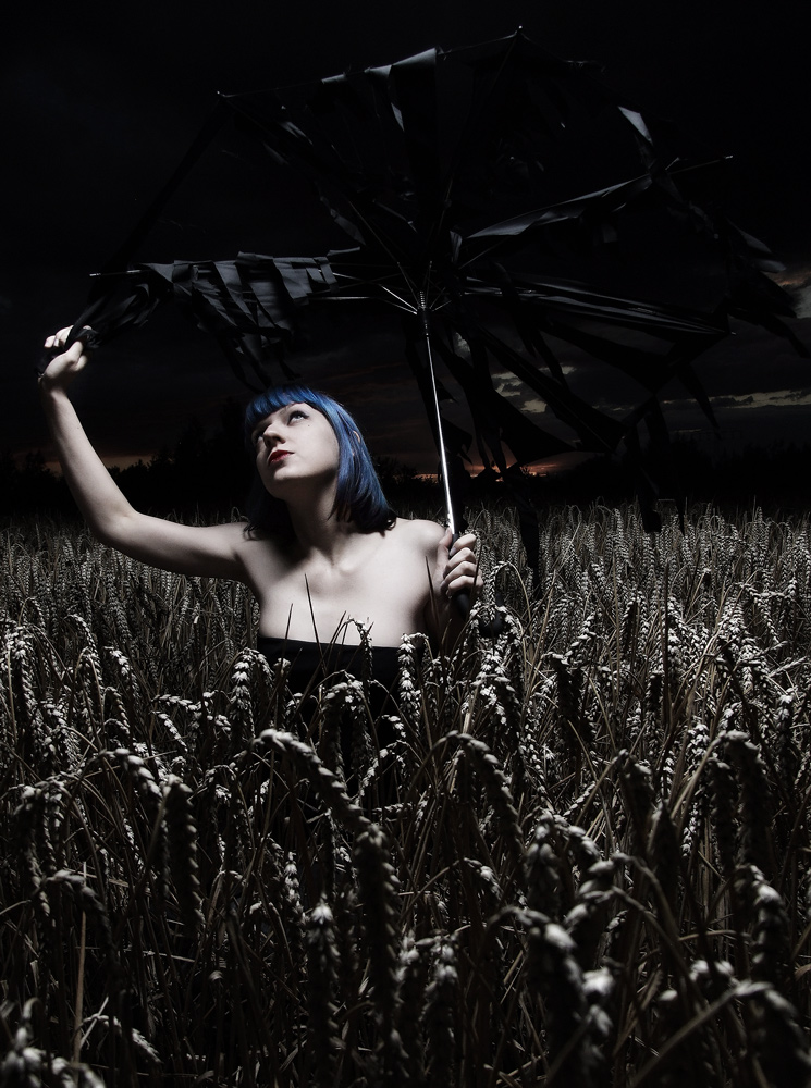 德国silent-order摄影师―户外蓝发妖女人像---酷图编号9