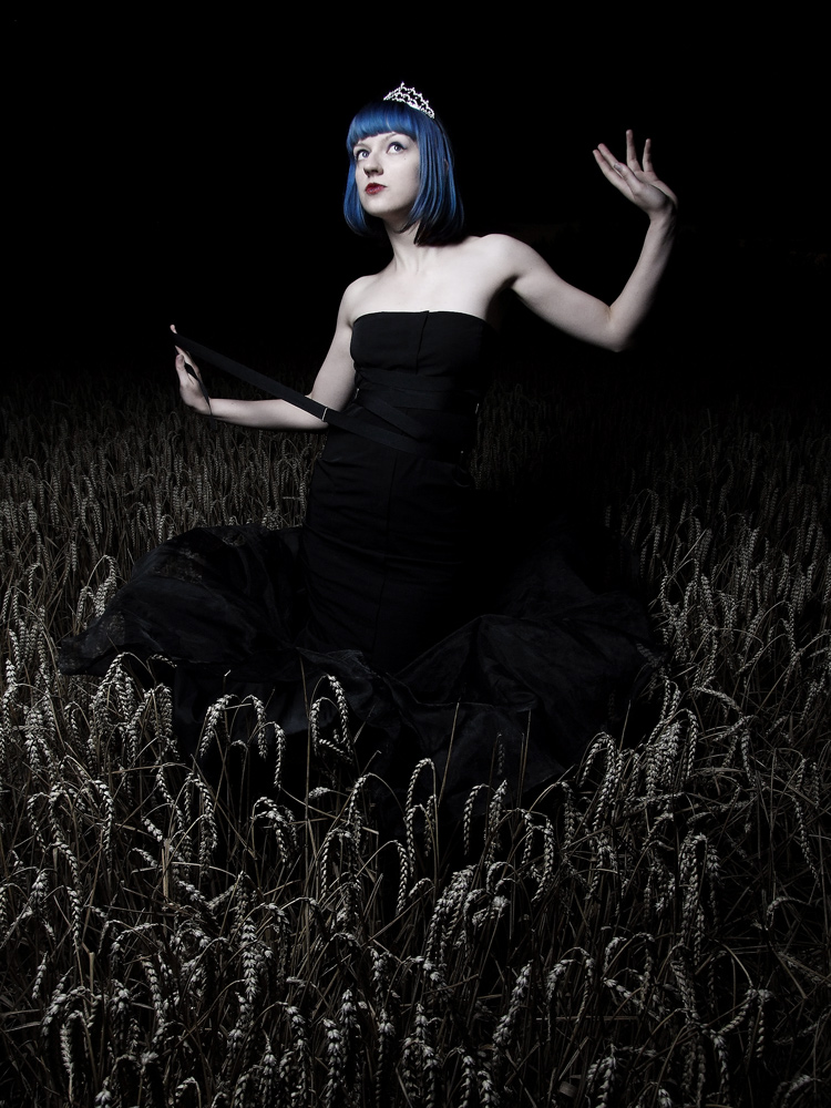 德国silent-order摄影师―户外蓝发妖女人像---酷图编号1