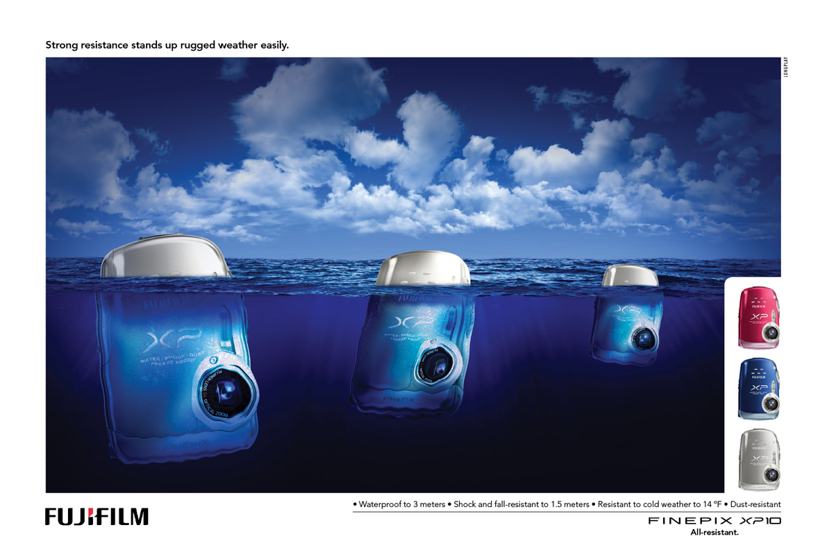 富士FinePix相机-防水广告---酷图编号1