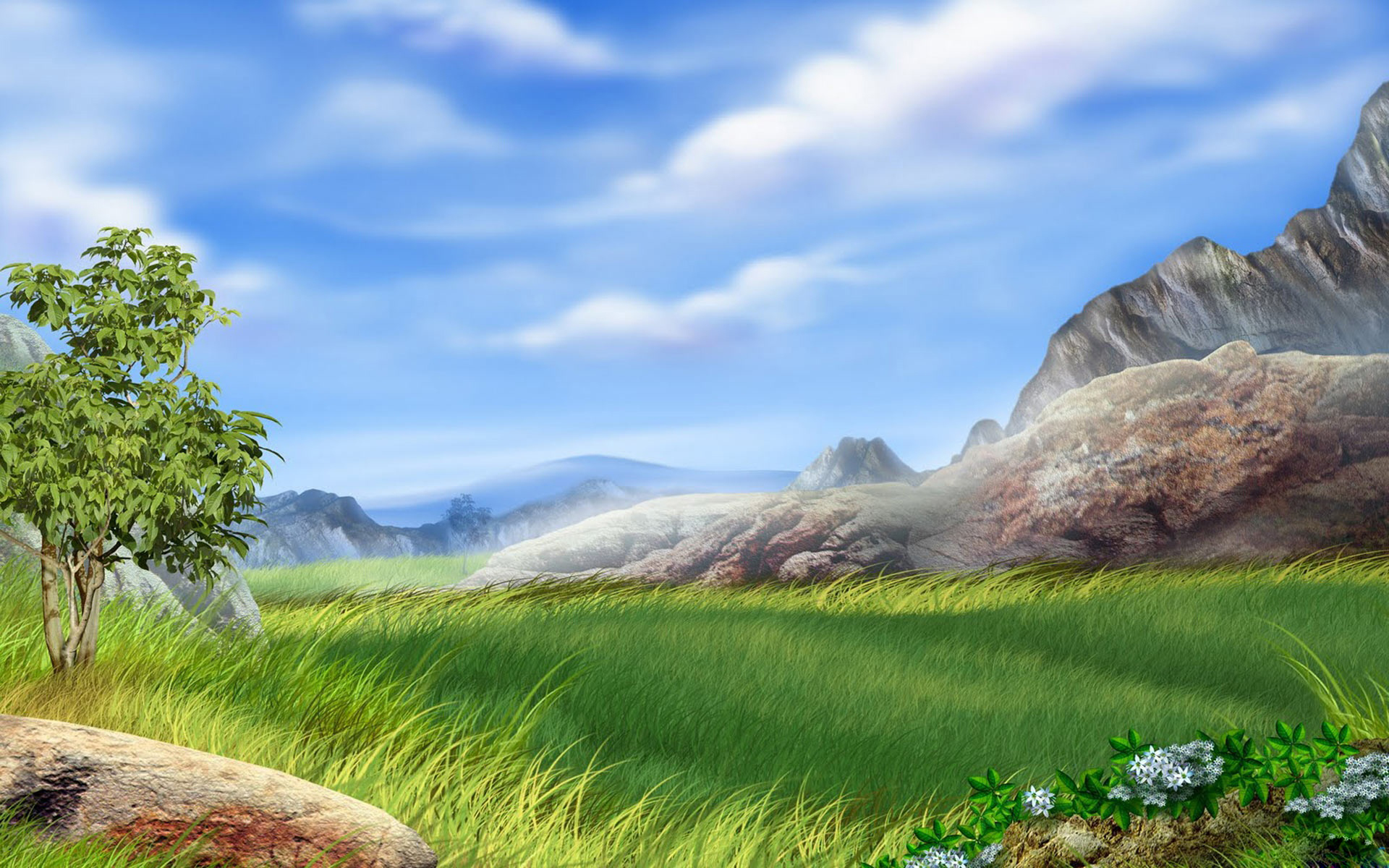 高清晰国外户外宽屏绿色景色图---酷图编号7