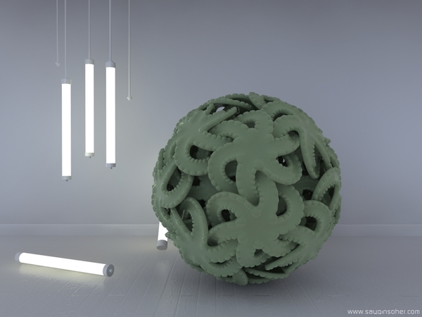 荷兰恩斯赫德Saygin Soher设计师-3D数学方程雕塑---酷图编号2