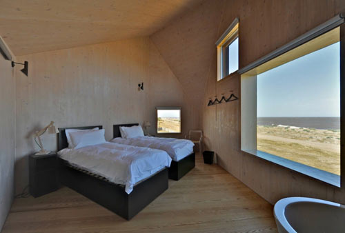 英格兰海岸-一个浮顶的概念后沙丘老式建筑房屋别墅---酷图编号948634