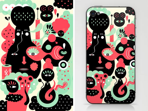 2011国外手机外壳插画设计---酷图编号950729
