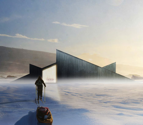 挪威建筑师设计-滑雪山上小屋---酷图编号1