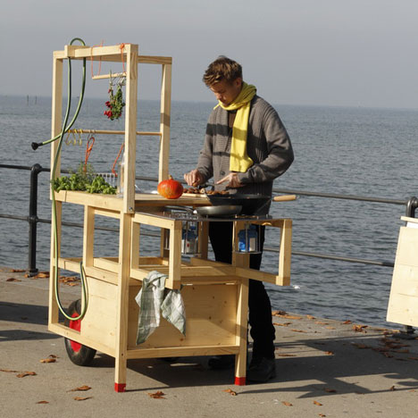 奥地利移动厨房桌子餐车---酷图编号953401