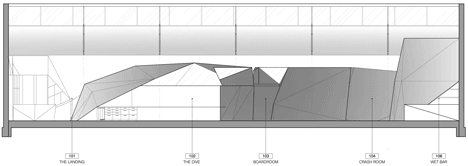 阿姆斯特丹-饮料品牌红牛-金属板环绕洞穴般的房间---酷图编号957580