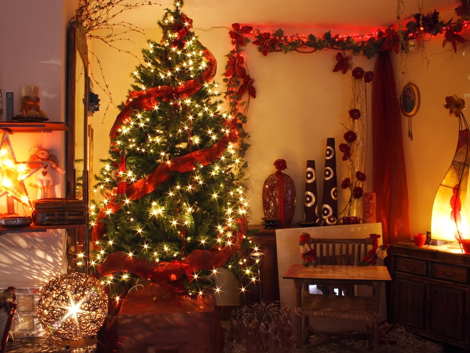 高清晰圣诞节礼物包装彩蝶节壁纸---酷图编号12