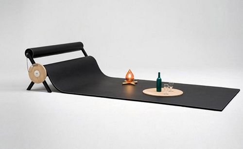 地毯前缘-长凳-婴儿床-椅子-垫子集一身的Karpett-巴黎公司设计---酷图编号961712