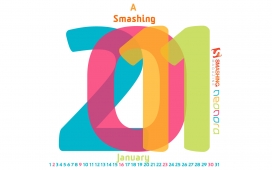 分享高清晰2011日历台历壁纸-几米卡通