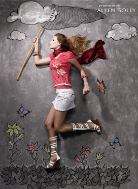 奥美My World, My Way创意壁画与现实的组合运动广告