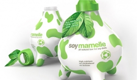 俄罗斯品牌KIAN斑点绿牛奶包装