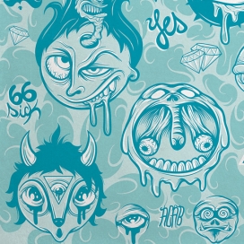 欧美Characters圆形矢量字符