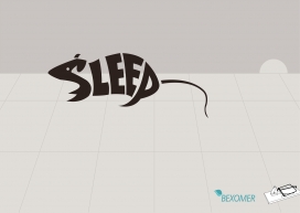 欧美Bexomer健康美容睡眠创意风暴平面设计欣赏