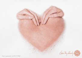 印度Love thy body健康美容平面广告
