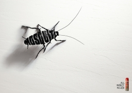 欧美PifPaf杀虫剂平面广告-All insect killer昆虫杀手