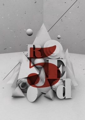 Red 5立体字体设计组合