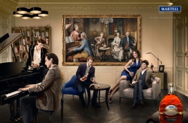 Martell马爹利XO酒平奢华场面平面广告