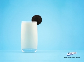 埃及Oreo牛奶夹心饼干平面广告-牛奶最喜欢的饼干