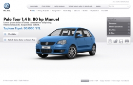 德国Volkswagen Car Configurator大众新款微型汽车网站截图