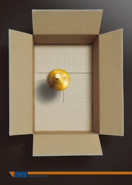 EMS物流运输平面广告