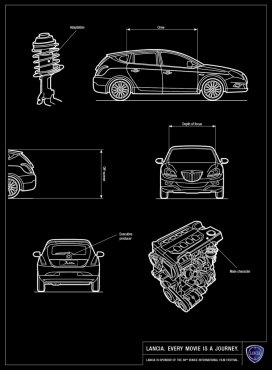 意大利菲亚特蓝西亚(LANCIA)汽车服务平面广告