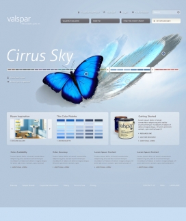欧美Valspar Site Designs威士伯网站设计网站截图