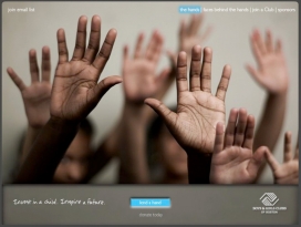 美国波士顿Boys and Girls Club of Boston手的平面公益广告