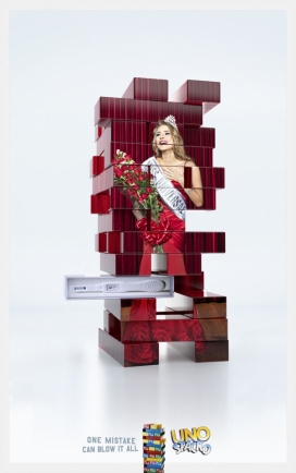 Uno Stacko玩具游戏平面广告